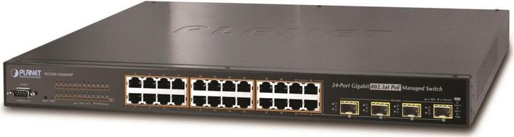 Productafbeelding Planet IPv6 Managed 24-Port 802.3at High Power PoE Gigabit Ethernet Switch + 4-Port SFP (400W) (24 ports)