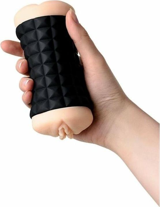 Actual product image Toyfa JOS JANICE, Doppelseitiger Masturbator, TPR, fleischig, 14,5 cm