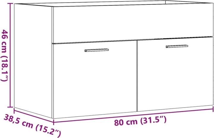 Image du produit VidaXL Meuble sous lavabo