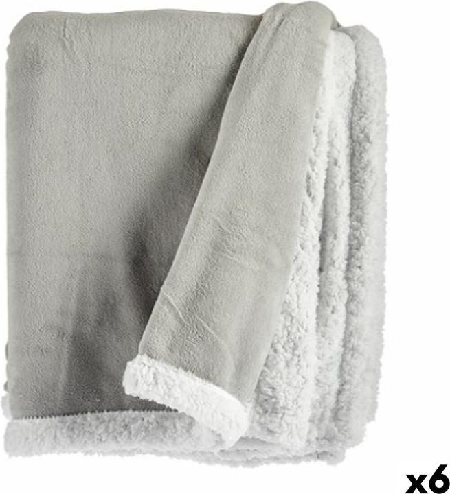 Gift Coperta bianca grigio chiaro 130 x 1 x 170 cm (6 pezzi)