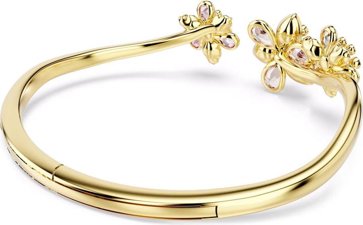 Produktbild Swarovski Idyllia Armreif Verschiedene Schliffe Blume Mehrfarbig Goldlegierungsschicht (16.50 cm, Swarovski Metall)