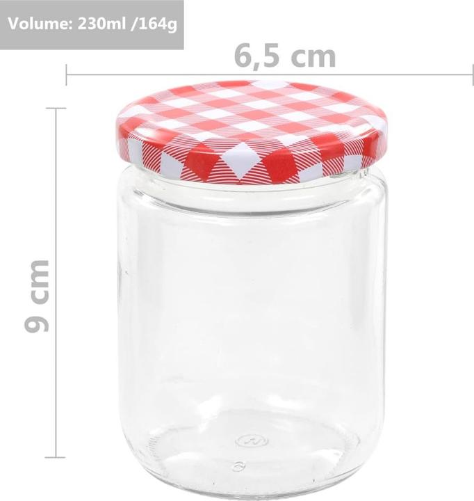 Produktbild vidaXL Marmeladenglas (96 Stk., 0.23 l)
