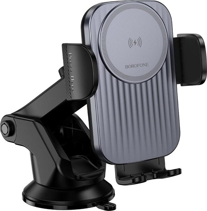 Immagine prodotto Borofone BH222 Supporto per auto con ricarica induttiva per parabrezza nero