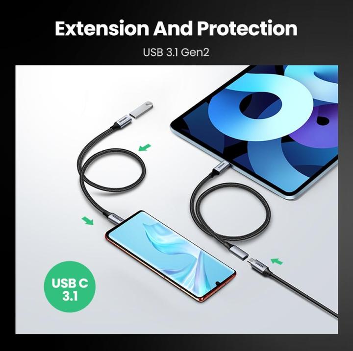 Actual product image Ugreen USB C - USB C (0.50 m, USB 3.1, 100 W)