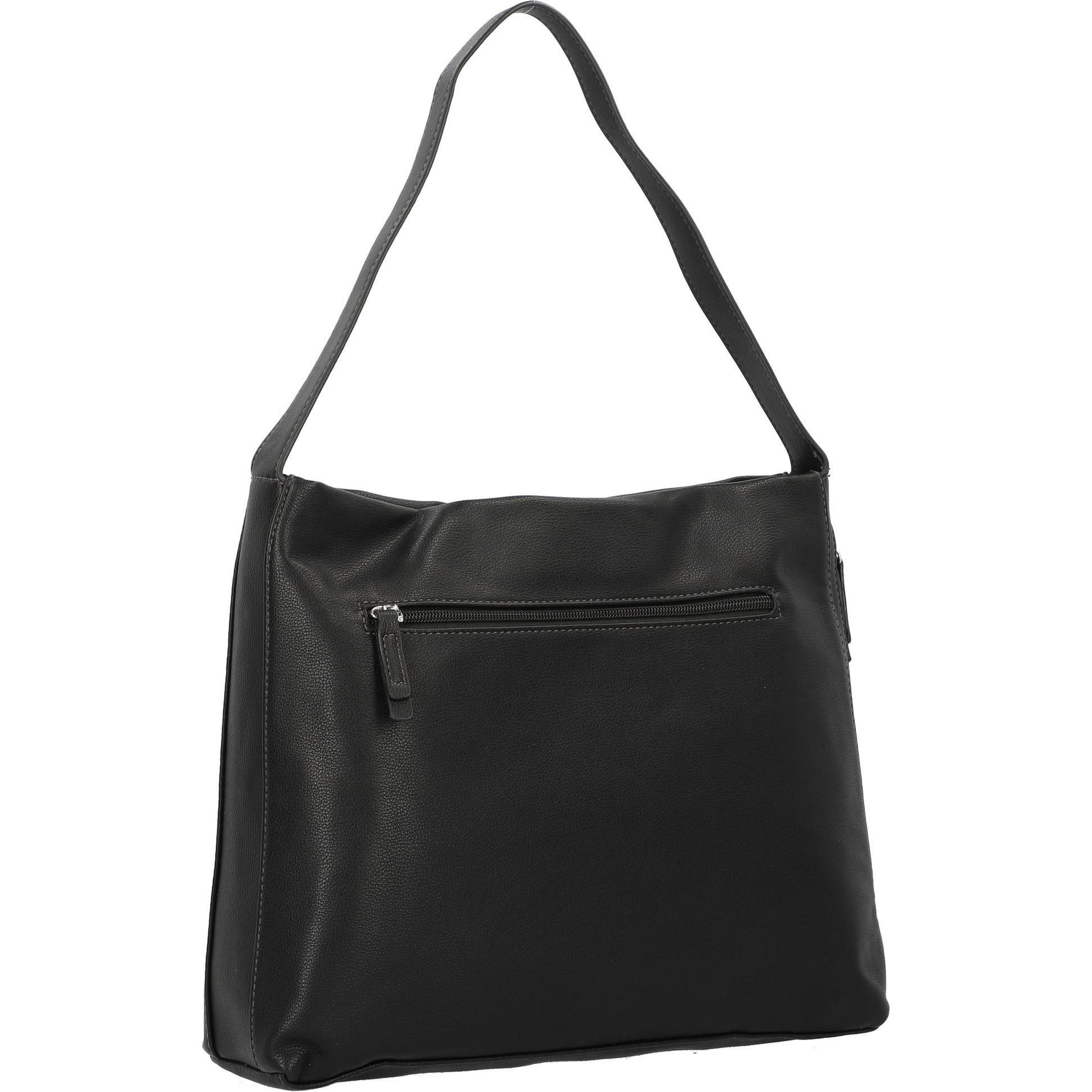 Tom Tailor, Handtasche, Yuma Schultertasche 34 cm, Schwarz