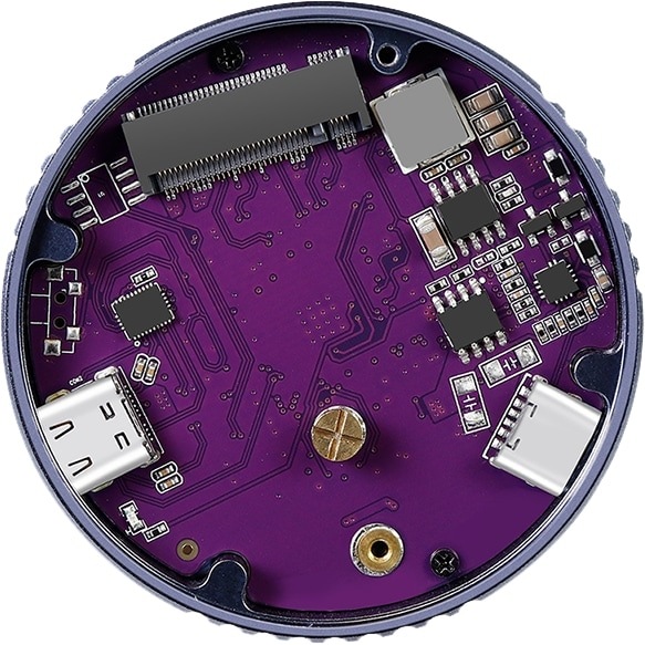 Actual product image LogiLink Magnetisches USB 3.2 Gen2 SSD-Gehäuse, 100 W PD, MagSafe-kompatibel, Spacegrau (M.2 2230)