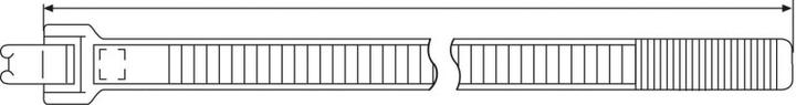 Immagine prodotto HellermannTyton 131-12520 RT250-PA12-BK Fascetta nera stabilizzata ai raggi UV 10 (Fascette in plastica, 250 mm, 100 pz.)
