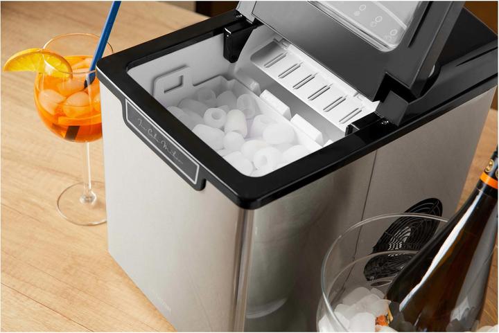 Actual product image Sencor SIM 3500SS ice cube maker Portable ice cube maker /24h Black, Silver