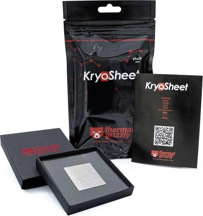 Actual product image Thermal Grizzly KryoSheet Thermal Pad - 29 x 25 mm (0.20 mm)