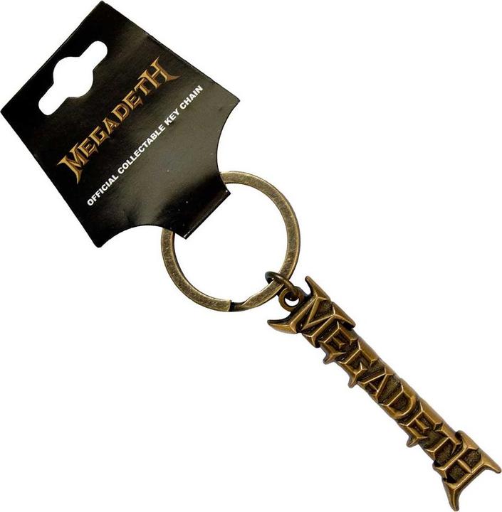 Megadeth Gold Logo v2 Schlüsselanhänger