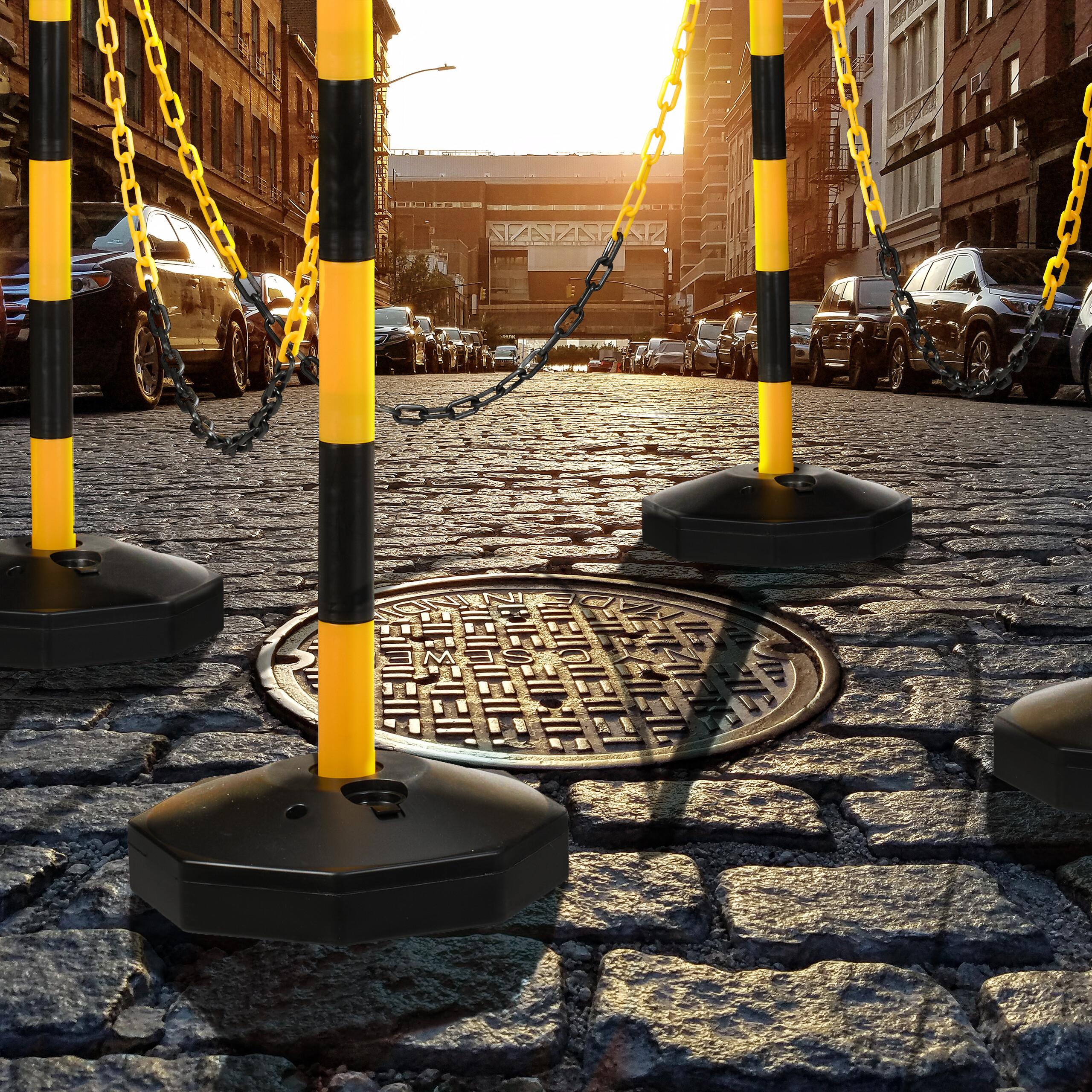 Thumbnail - Relaxdays, Absperrung, 4x Absperrpfosten