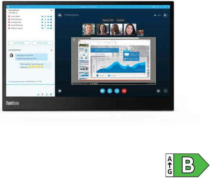 Image du produit Lenovo ThinkVision M14 (1920 x 1080 pixels, 14")