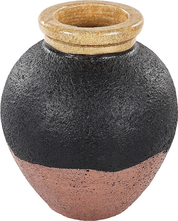 Produktbild Beliani Dekovase Terrakotta schwarz / rosa 31 cm DAULIS (1x)