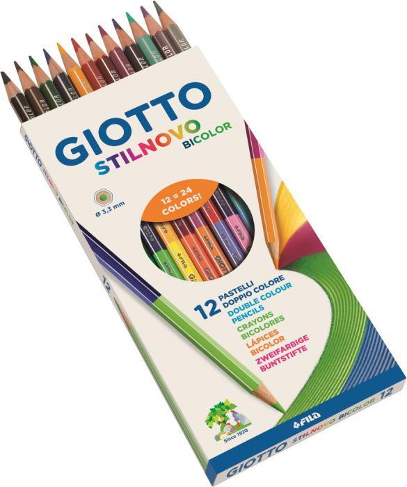 Immagine prodotto Giotto Stilnovo Bicolore Matita colorata 12s (Multicolore, 12 x)