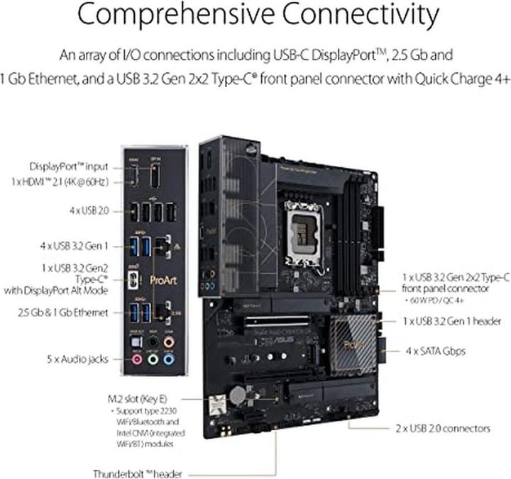 Actual product image ASUS PROART B660-CREATOR D4 (LGA 1700, Intel B660, ATX)
