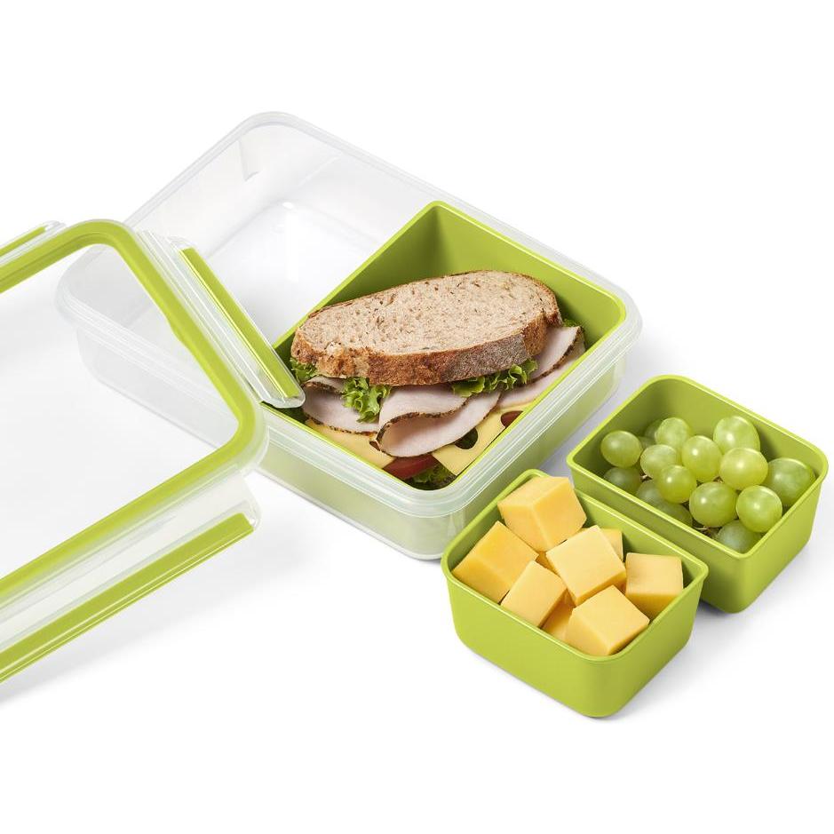 Thumbnail - Emsa Joghurtbox Clip & Go, Lunchbox, Grün, Transparent
