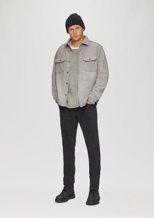 Immagine prodotto S.Oliver Strickpullover Melierter Strickpullover mit Layering-Detail (S)