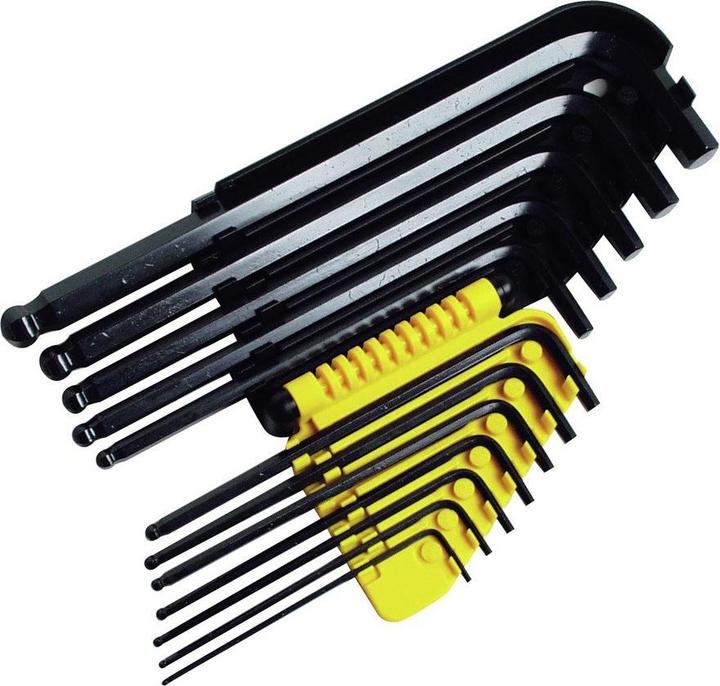 Actual product image Stanley Pin spanner with ball head, set, 11 pcs.