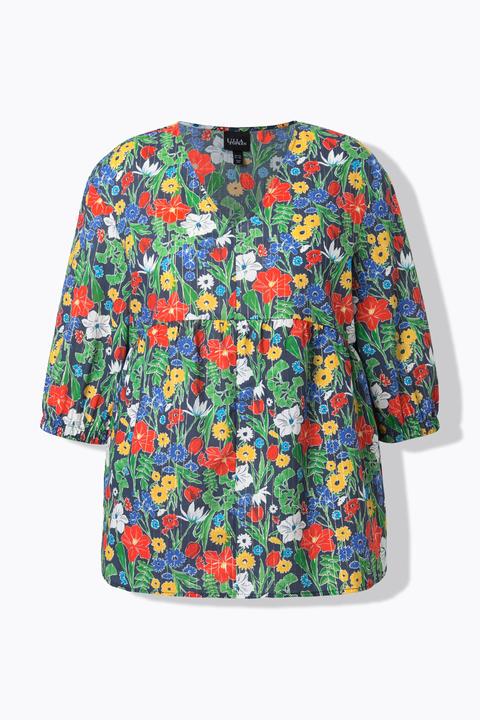 Actual product image Ulla Popken Sparkling Floral Blouse (60)