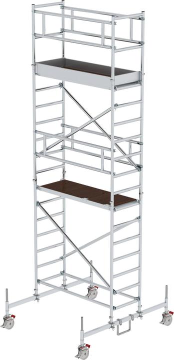 Produktbild Günzburger Rollgerüst 0,75 x 1,80 m mit Fahrbalken Plattformhöhe 4,45 m (Gerüst, 180 cm)