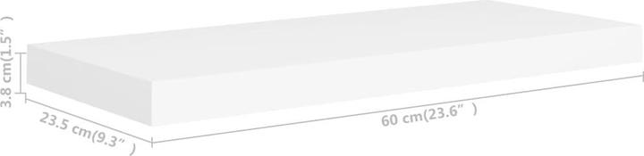 Actual product image vidaXL Lacey (60 x 23.5 x 4 cm)