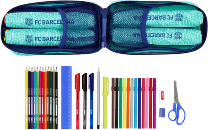 Actual product image FC Barcelona Backpack with pencil cases F.C. Barcelona 19/20 turquoise (33 pieces)