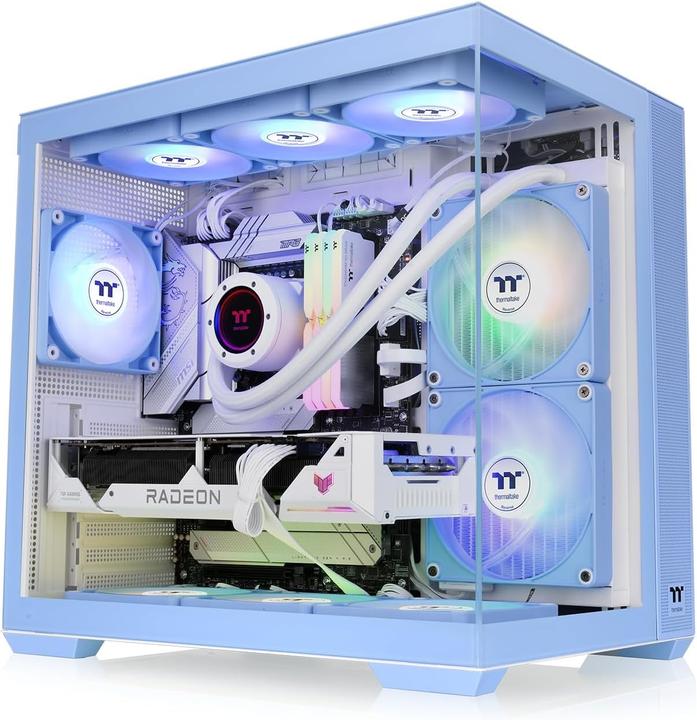 Produktbild Thermaltake View 380 TG ARGB Hydrangea Blue (Mini-ITX, ATX, mATX)