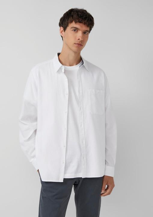 Immagine prodotto s.Oliver Hemd Regular Fit: Baumwollhemd mit Struktur und Brusttasche (S)