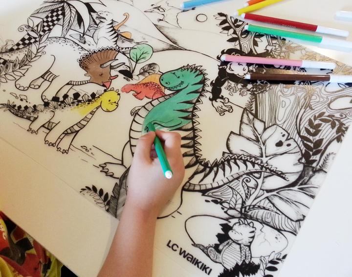 Actual product image Funny Mat Reusable Painting Mat MERMAID