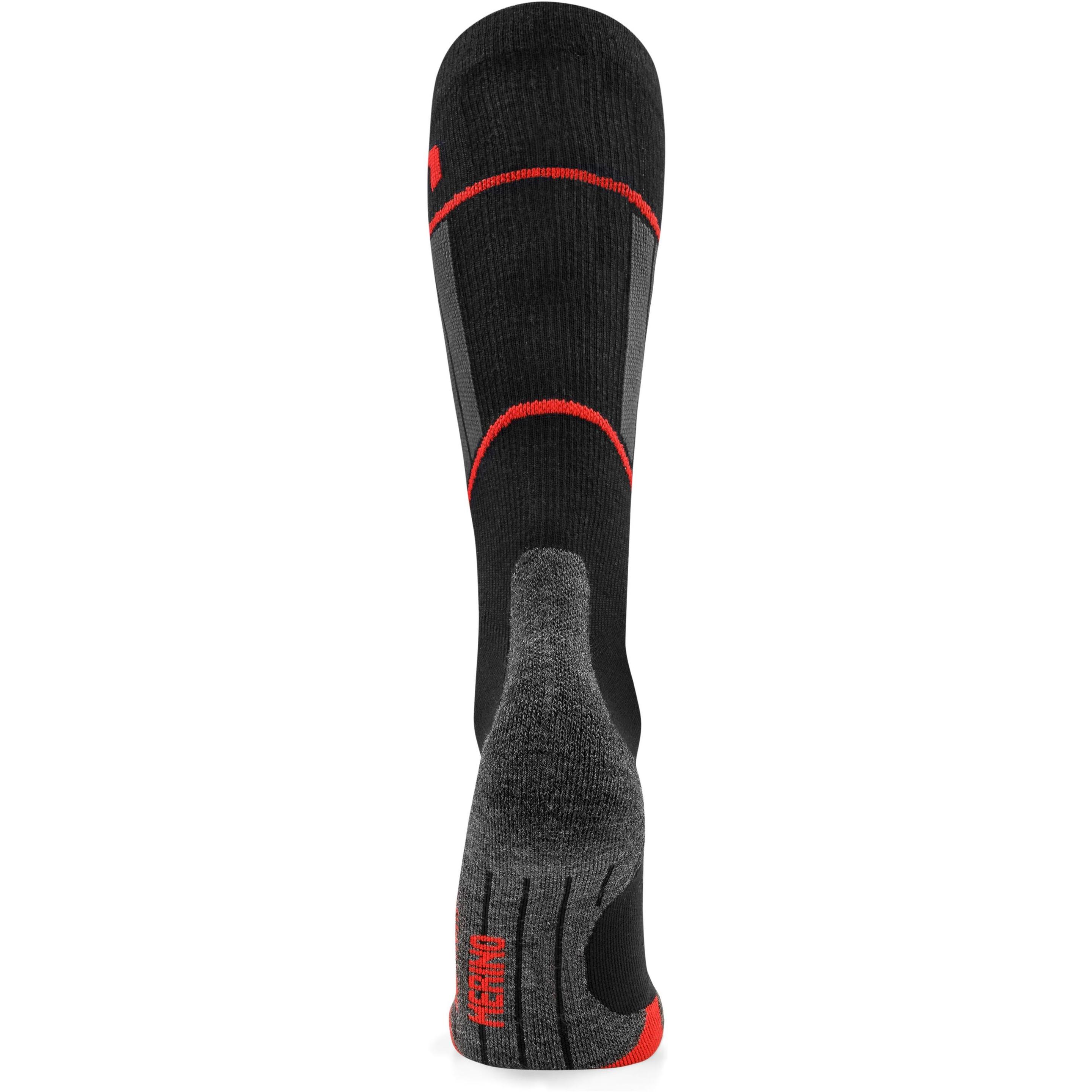 Thumbnail - Normani, Herren, Socken, 2 Paar Merino Kompressionskniestrümpfe Darwin, Rot, (2er Pack, 39 - 42)