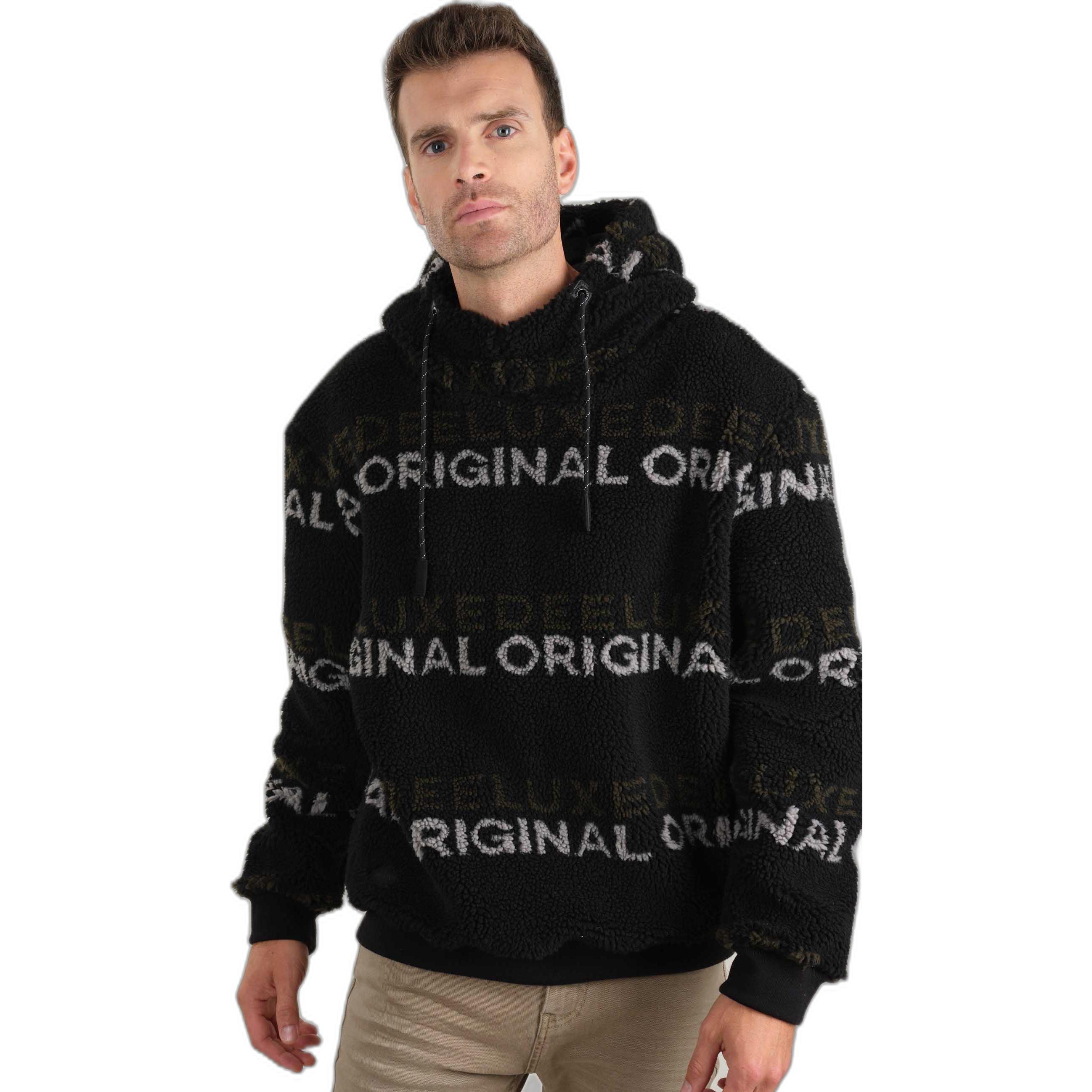 Deeluxe, Herren, Pullover, fleece exposit, Schwarz, (XL)