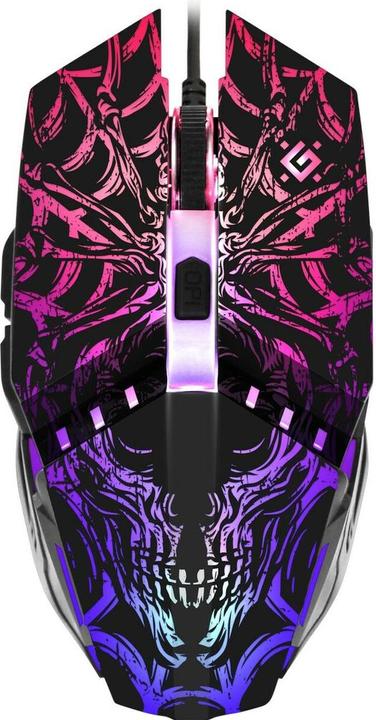 Actual product image Defender GM-670L Gaming Mouse Ambidextrous Optical 2400 DPI (Cable)