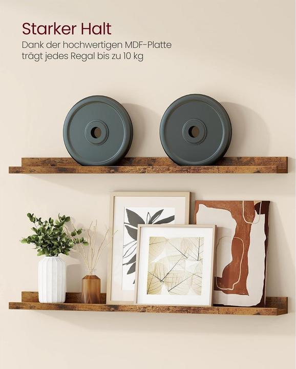 Produktbild Vasagle Wandregale (80 x 10 x 5 cm)