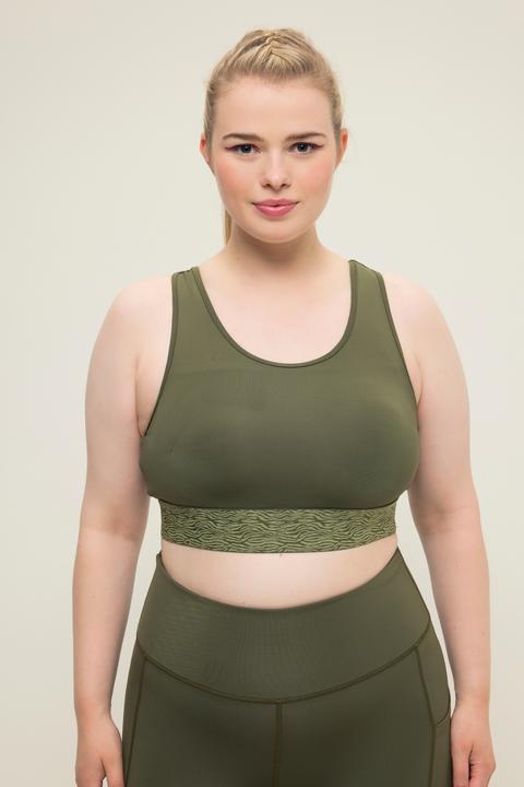 Immagine prodotto Studio Untold Reggiseno sportivo con coppe morbide ed estraibili e fascia sotto il seno con design zebrato (44 A, 42 A)