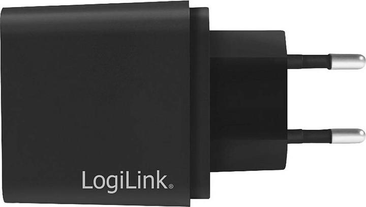 Actual product image LogiLink USB charger 1x USB black 1-port USB socket adapter, 13.5W (18 W)