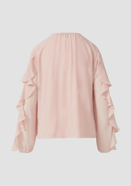 Immagine prodotto s.Oliver Bluse Leichte Volant-Bluse mit Viskose-Futter (34)