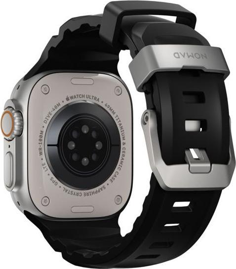 Produktbild Nomad Rocky Point Band Natural 46/49mm Carbon Black (FKM-Fluorelastomer, Titan Grad 5)