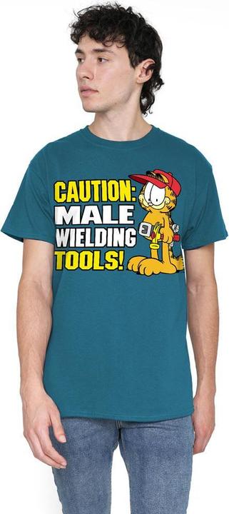 Produktbild Garfield Male Wielding Tools TShirt (S)