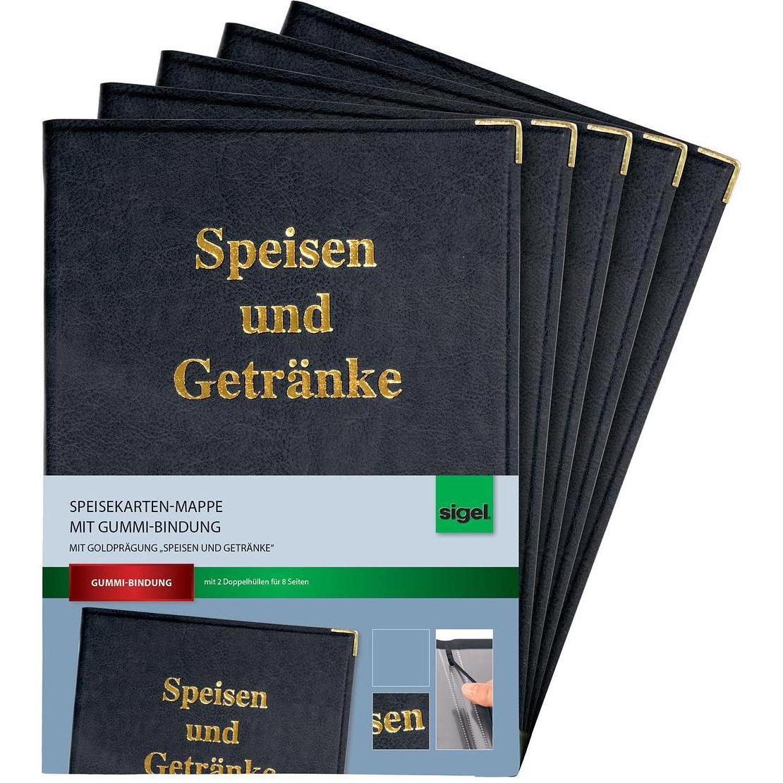 Sigel, Mappe, Speisekarten-Mappe (A4, 1 x)
