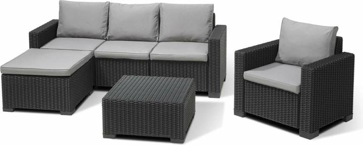 Produktbild Allibert Loungeset Moorea anthrazit, Material: Polypropylen (PP), Set