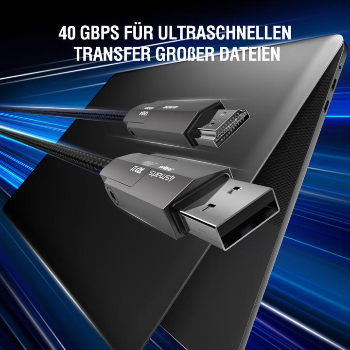 Produktbild 4smarts USB4 HDMI Kabel ComboCord (1.50 m, USB 4.0, 240 W)
