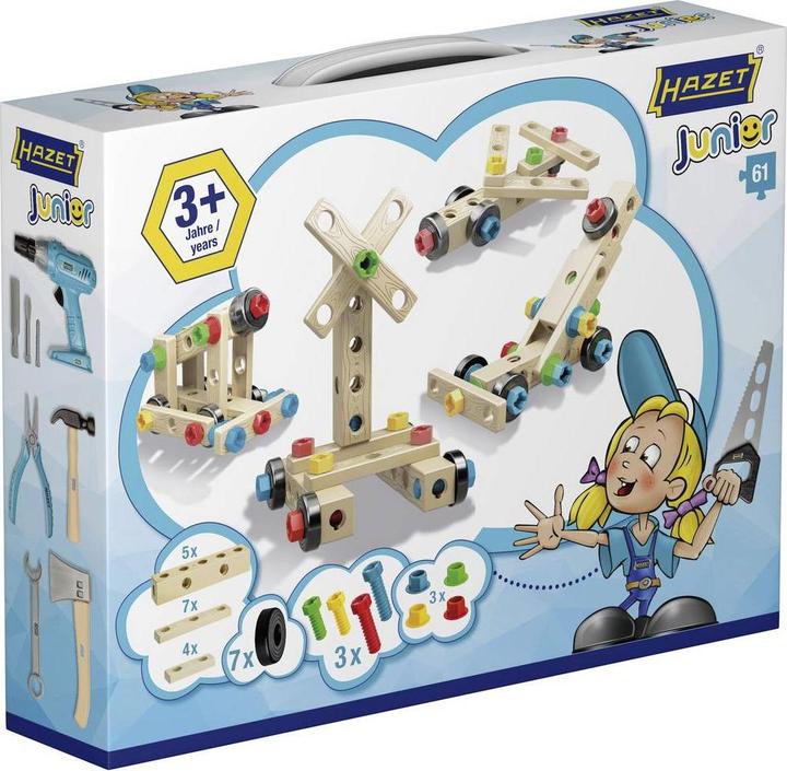 Actual product image HAZET Toy tool set JUNIORTOOL1 ∙ Number of tools: 61