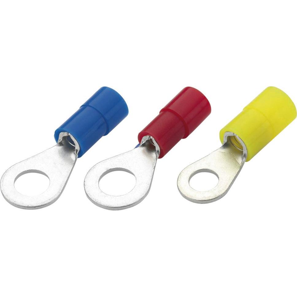 Wetec, Kabelverbindung, Ringkabelschuh DIN 46237, isoliert, 4,0-6,0 mm², M4, gelb
