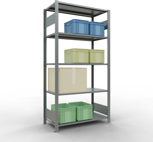 Immagine prodotto Schulte Lagertechnik Sistema di scaffalature di base senza viti MULTIplus150 con ripiani di lunghezza