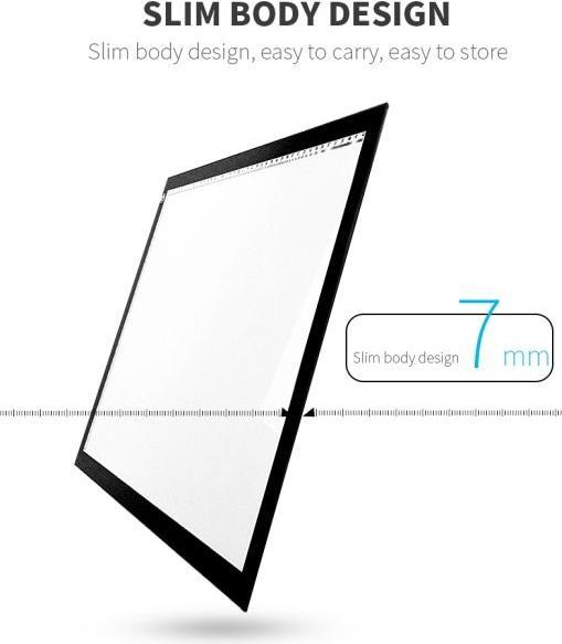 Actual product image MU Classic LED Leuchttisch dimmbar mit USB-C & Magnetfunktion (47.10 x 34.90 cm)