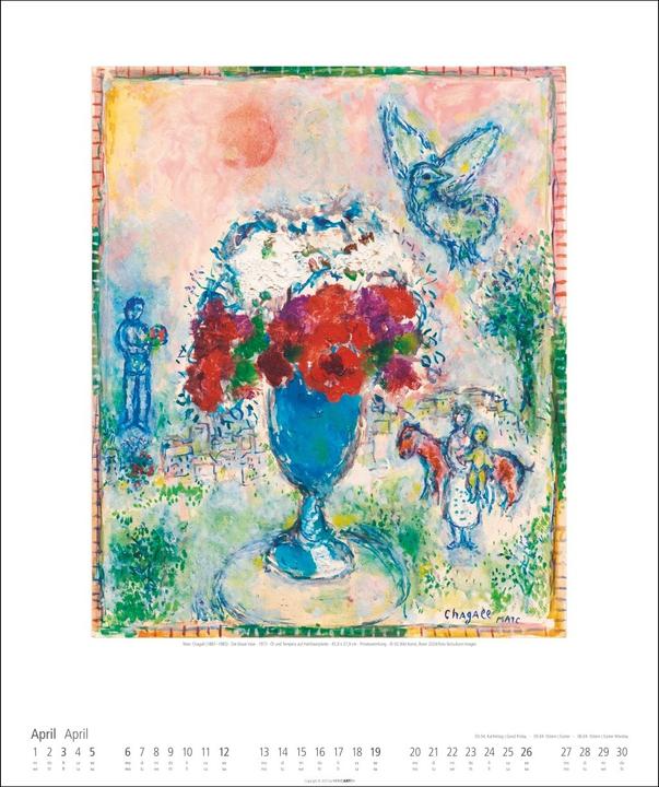 Produktbild Marc Chagall Kalender 2026 (46 x 55 cm)
