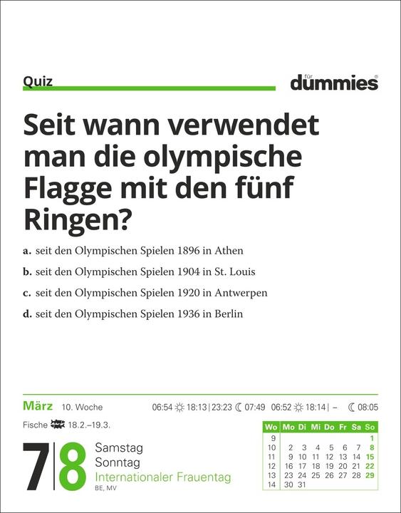 Immagine prodotto Harenberg Die Welt erklärt für Dummies Tagesabreisskalender 2026 (2026, Giornaliero)