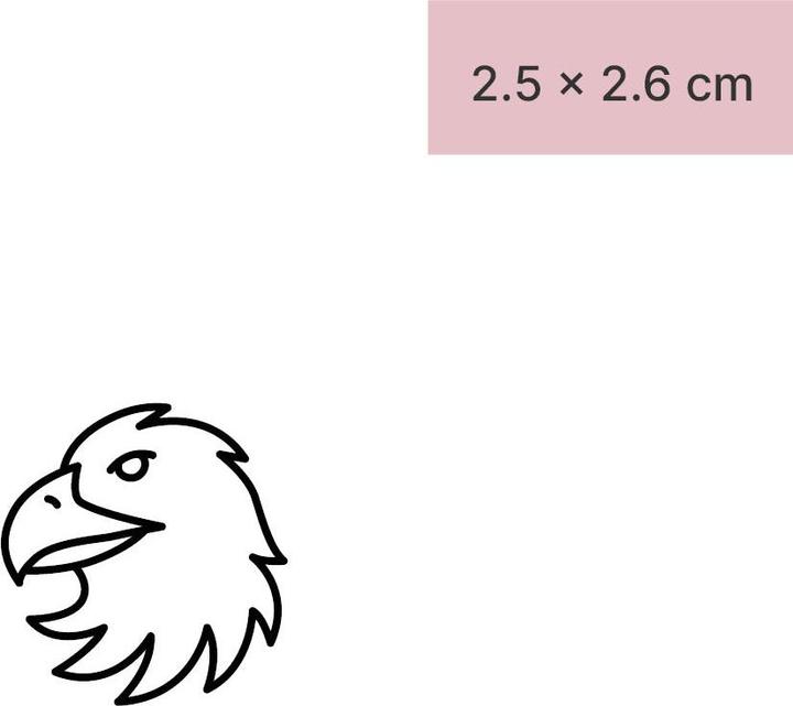 Immagine prodotto minink Tatuaggio temporaneo - Testa di aquila