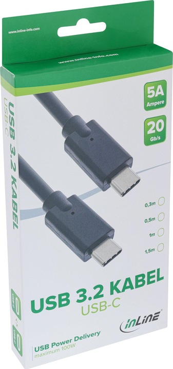 Produktbild InLine USB 3.2 Gen.2 Kabel (2 m, USB 3.2)