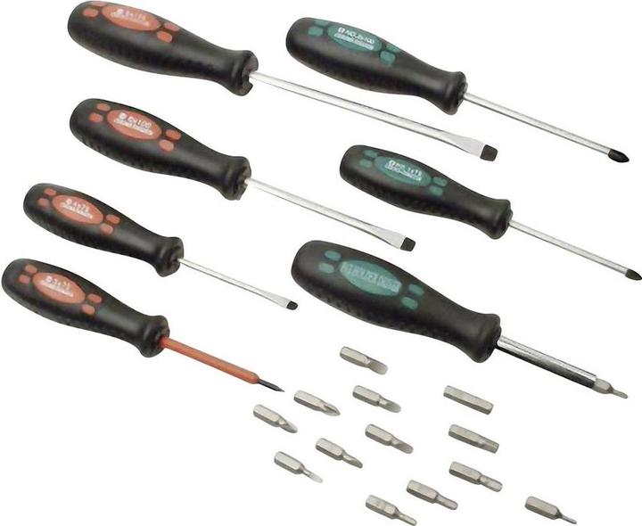 Produktbild Mannesmann Werkstatt Schraubendreher-Set (Pozidriv-Kreuzschlitz (PZ), Schlitzschrauben)